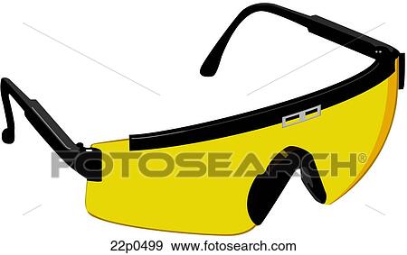 Clip Art - shooting-training glasses. Fotosearch