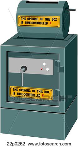 Clipart - strongbox. Fotosearch