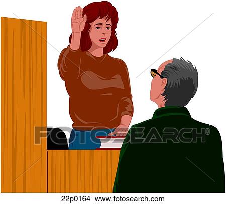 witness oath View Large Clip Art Graphic Clipart - witness oath. Fotosearch
