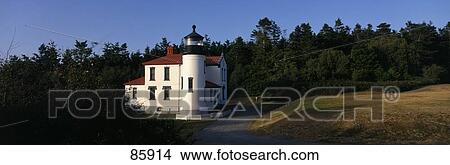 Picture - Admiralty Head Lighthouse Fort Casey State Park Whidbey Island WA. Fotosearch