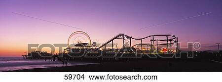 Amusement Park Santa Monica CA USA View Large Photo Image Picture - Amusement Park Santa Monica CA USA. Fotosearch