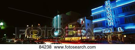 Stock Photo - Art Deco Architecture Miami Beach FL. Fotosearch