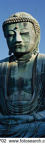 Stock Image - Big Buddha Daibutsu Kamakura Japan. Fotosearch
