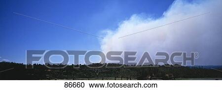 Stock Image - Bush fire Australia. Fotosearch
