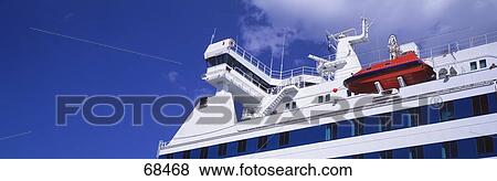 Stock Photo - Captains Bridge Cruise Ship Denmark. Fotosearch