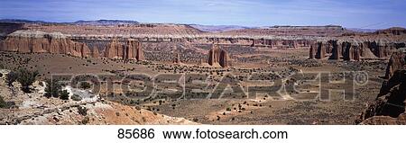 Stock Photograph - Cathedral Valley Capitol Reef National Park UT. Fotosearch