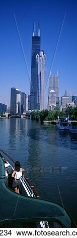 Picture - Chicago River Chicago IL USA. Fotosearch