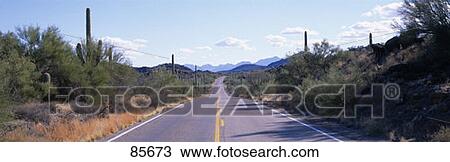 Stock Image - Desert Road AZ. Fotosearch