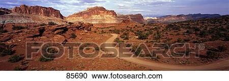 Stock Image - Desert Road UT. Fotosearch