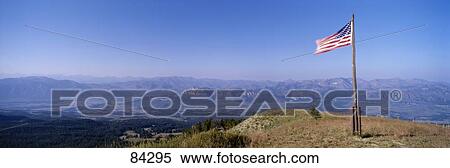Stock Photography - Flag Absaroka Wilderness WY. Fotosearch