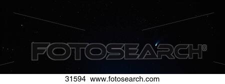 Picture - Hale Bopp Comet Northern CA USA. Fotosearch
