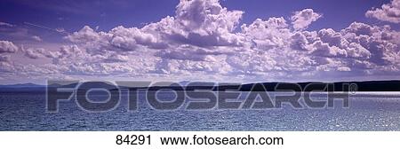 Stock Image - Lake Yellowstone Yellowstone National Park WY. Fotosearch