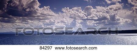 Stock Photo - Lake Yellowstone Yellowstone National Park WY. Fotosearch