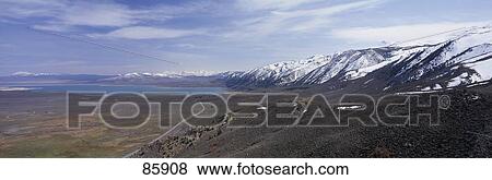 Stock Photo - Mono Lake and Eastern Sierra Nevada CA. Fotosearch