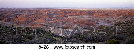 Stock Image - Painted Desert Petrified Forest National Park AZ. Fotosearch