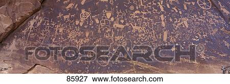 Stock Photo - Petroglyphs Newspaper Rock State Park UT. Fotosearch