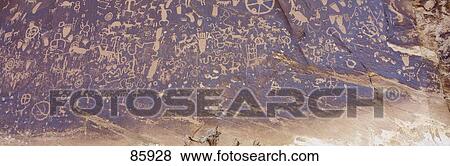Stock Photo - Petroglyphs Newspaper Rock State Park UT. Fotosearch