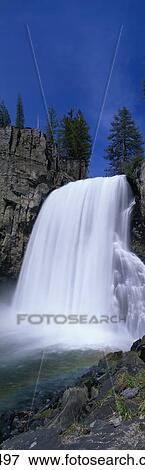 Stock Photo - Rainbow Falls Eastern Sierra Mountains CA. Fotosearch