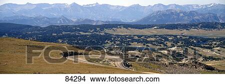 Picture - Road Shoshone National Forest WY. Fotosearch