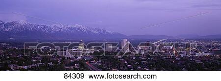 Salt Lake City UT View Large Photo Image Stock Photo - Salt Lake City UT. Fotosearch