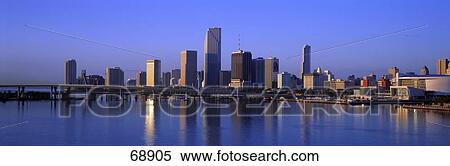 Skyline Miami FL USA View Large Photo Image Stock Photography - Skyline Miami FL USA. Fotosearch