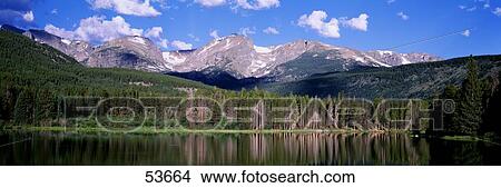 Picture - Sprague Lake Rocky Mountain National Park CO. Fotosearch
