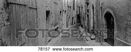 Stock Photo - Street Scene Sauve France. Fotosearch