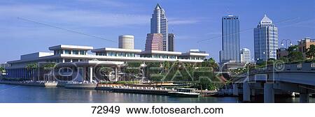 Stock Photo - Tampa Convention Center Skyline Tampa FL USA. Fotosearch