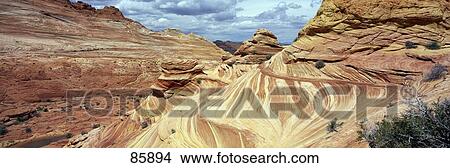The Wave Navajo Sandstone Formation Vermilion Cliffs Wilderness AZ View Large Photo Image Picture - The Wave Navajo Sandstone Formation Vermilion Cliffs Wilderness AZ. Fotosearch