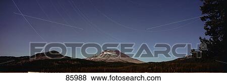 Time Exposure Night Sky Deschutes National Forest OR View Large Photo Image Stock Photo - Time Exposure Night Sky Deschutes National Forest OR. Fotosearch