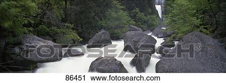 Stock Image - Vernal Falls Yosemite National Park CA. Fotosearch