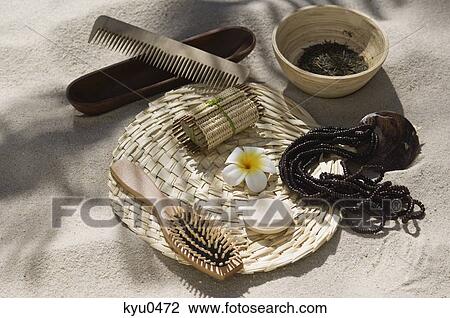 Close-up of grooming products View Large Photo Image Stock Image - Close-up of grooming products. Fotosearch