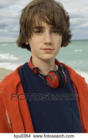 Portrait of a boy on the beach View Large Photo Image Picture - Portrait of a boy on the beach. Fotosearch