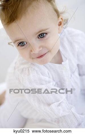 Stock Photography - Portrait of a little girl. Fotosearch