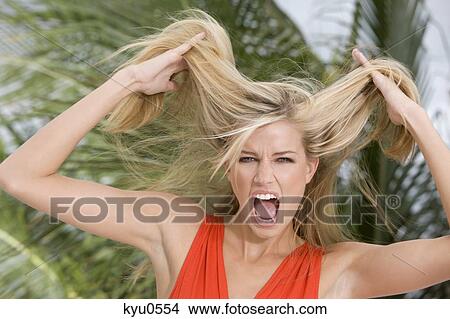 Portrait of a woman shouting View Large Photo Image Picture - Portrait of a woman shouting. Fotosearch
