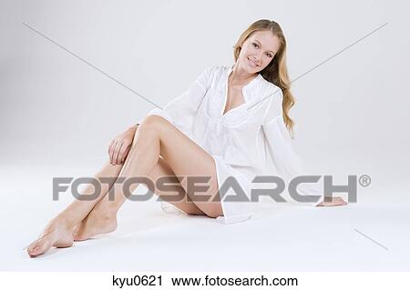 Portrait of a woman smiling View Large Photo Image Stock Image - Portrait of a woman smiling. Fotosearch