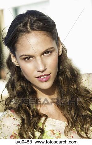 Stock Photo - Portrait of a woman. Fotosearch