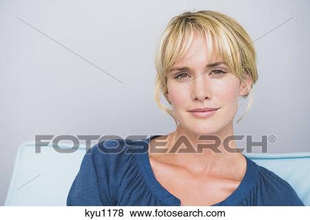 Stock Photo - Portrait of a woman. Fotosearch