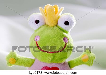 Stuffed frog, close-up View Large Photo Image Stock Photo - Stuffed frog, close-up. Fotosearch
