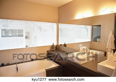 Interiors of a bathroom View Large Photo Image Stock Photo - Interiors of a bathroom. Fotosearch