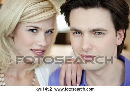 Portrait of a couple smiling View Large Photo Image Stock Image - Portrait of a couple smiling. Fotosearch