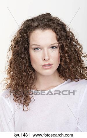 Stock Image - Portrait of a woman. Fotosearch