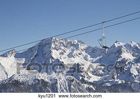Ski lift, Courchevel, France View Large Photo Image Stock Image - Ski lift, Courchevel, France. Fotosearch