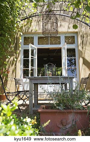 Backyard of a house View Large Photo Image Stock Photo - Backyard of a house. Fotosearch