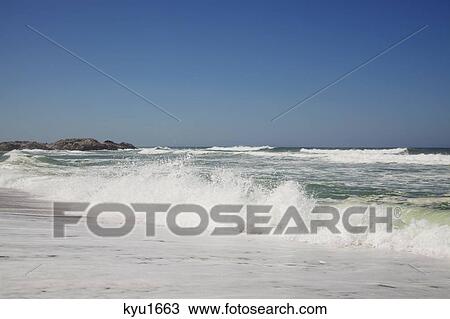 Beautiful view of beach against clear sky View Large Photo Image Stock Image - Beautiful view of beach against clear sky. Fotosearch