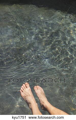 Low section view of human leg in water View Large Photo Image Stock Image - Low section view of human leg in water. Fotosearch