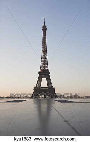 Eiffel Tower at dusk, Paris, Ile-de-France, France View Large Photo Image Stock Image - Eiffel Tower at dusk, Paris, Ile-de-France, France. Fotosearch