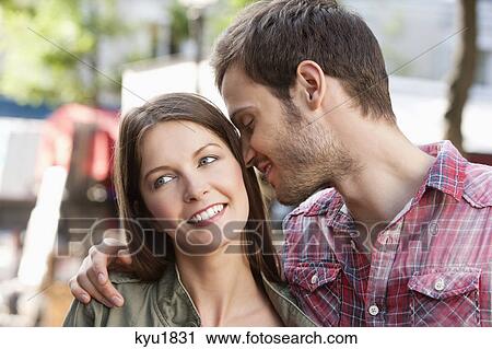 Man kissing his wife, Paris, Ile-de-France, France View Large Photo Image Stock Image - Man kissing his wife, Paris, Ile-de-France, France. Fotosearch