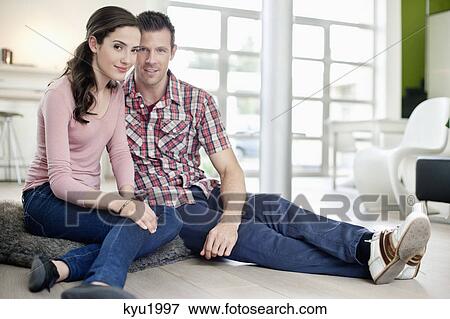 Portrait of a romantic couple View Large Photo Image Stock Photo - Portrait of a romantic couple. Fotosearch