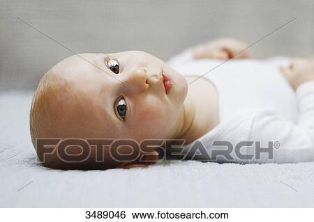 8 months baby boy lying down View Large Photo Image Stock Photograph - 8 months baby boy lying down. Fotosearch